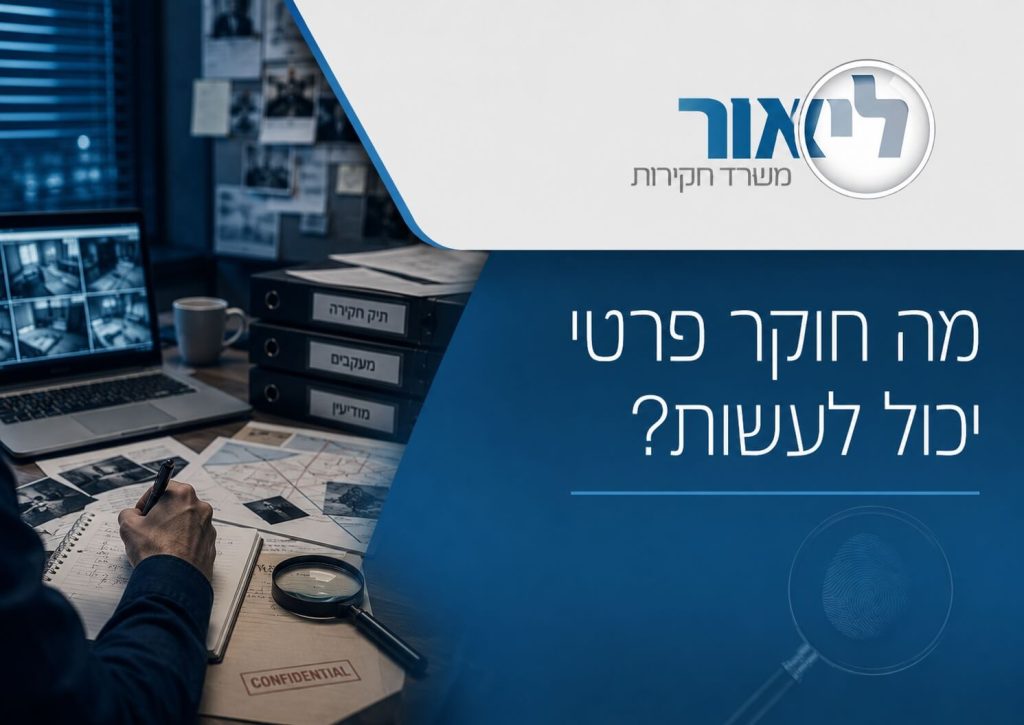 מה חוקר פרטי יכול לעשות
